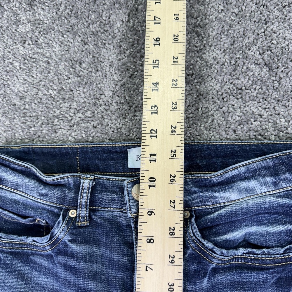 BKE Jeans Womens 25x29.5 Blue High Rise Parker Super Flare Stretch Denim Casual - Picture 4 of 7